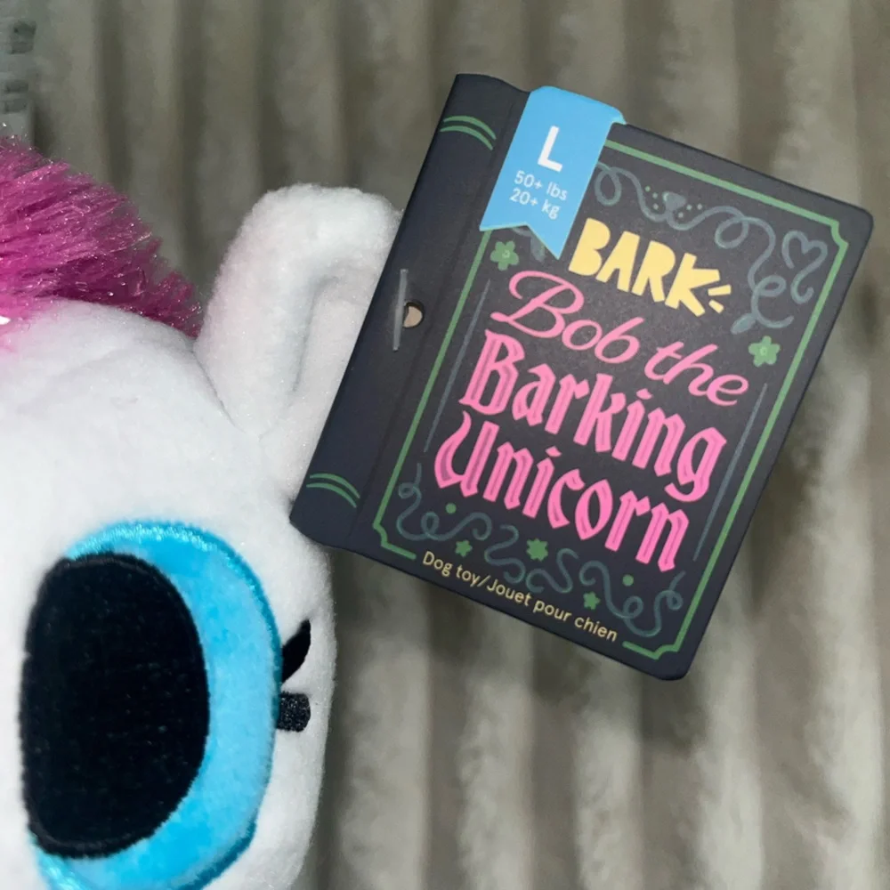 NEW! Bark Box Fairy Tails ‘Bob the barking Unicorn’ • Large